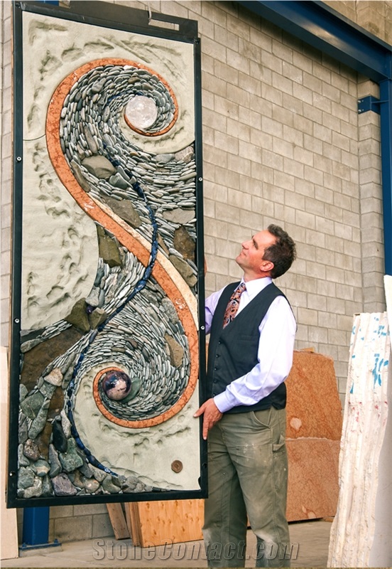 Pebble Art Mosaic Ancient Wall Panels