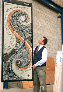 Pebble Art Mosaic Ancient Wall Panels