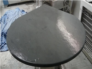Black Diamond Slate Teardrop Shape Riven Hearth
