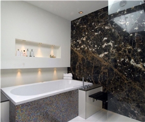 Marron Emperador Bathroom Renovation