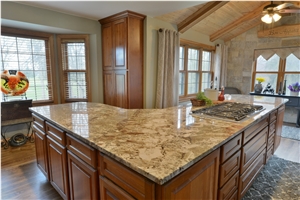 Granite Bordeaux River Kitchen Countertop