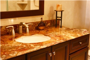 Multicolor Onyx Custom Vanity Tops