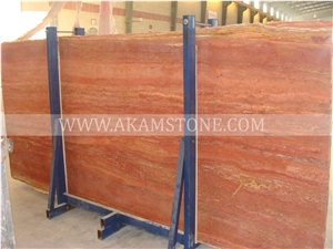 Iran Red Travertine Slabs & Tiles