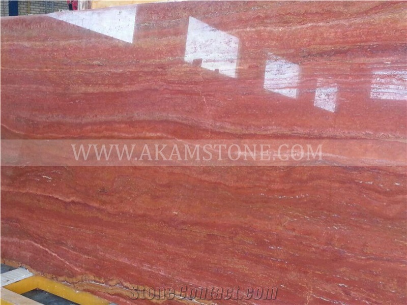 Iran Red Travertine Slabs & Tiles
