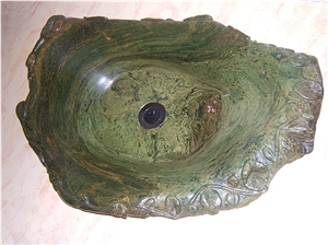 Verdite, Green Semiprecious Stone Sculpture & Statue