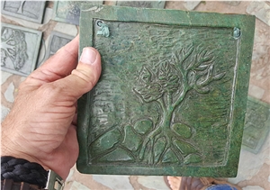 Verdite, Green Semiprecious Stone Sculpture & Statue