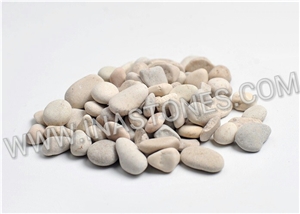Indonesia Natural Stone Cream Gravel from Beach,Pebble & Grave