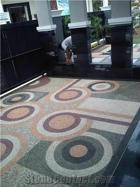 Indonesia Natural Stone Green Gravel from Beach,Pebble & Grave