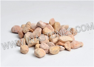 Indonesia Natural Stone Orange Gravel from Beach,Pebble & Grave