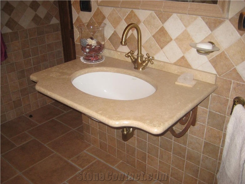 Limestone Custom Vanity Tops