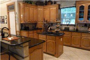 Kitchen Black Ct Small Island Top