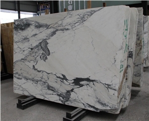 Calacatta Paonazzo Marble Creme Bianco White Stone Slab Tile