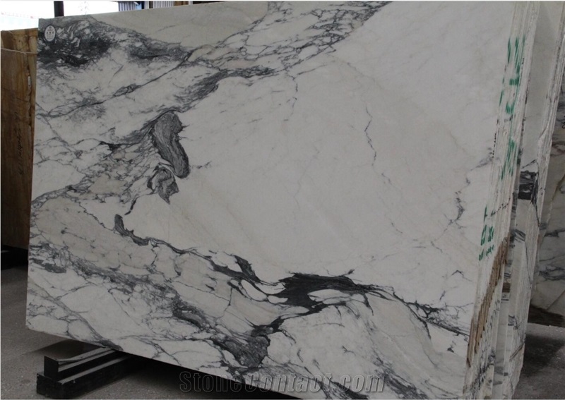 Calacatta Paonazzo Marble Creme Bianco White Stone Slab Tile