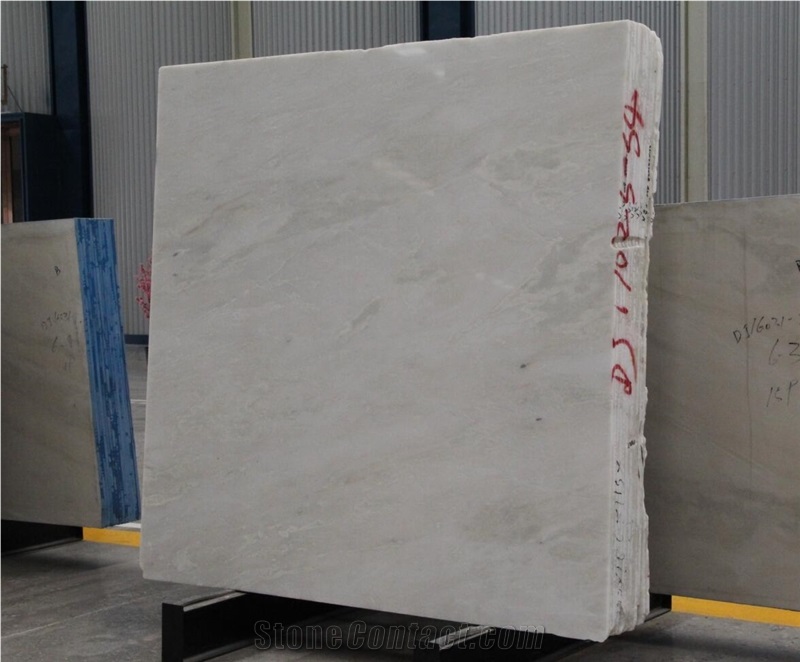 Cary Ice Marble Royal White Polished Slab For Living Room