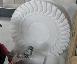 China Crystal White Absolute White Marble Big Polished Slab