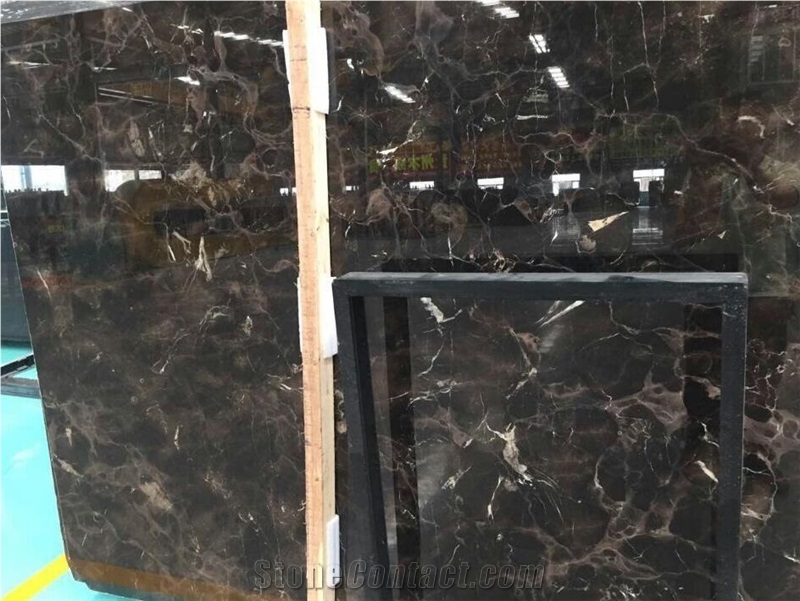 China Dark Emperador Irish Brown Marble For Flooring Tile Use