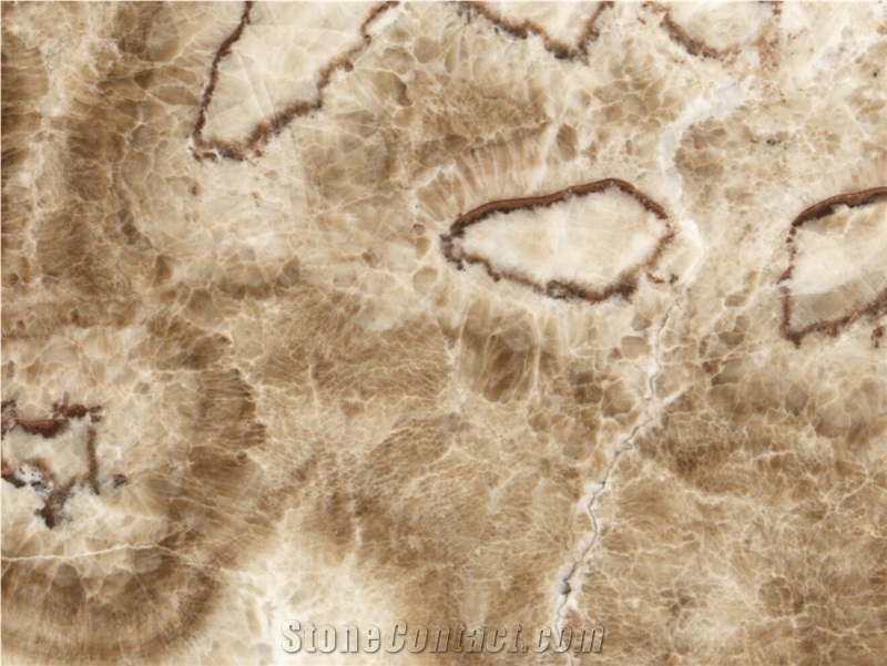 China Gold Wood Grain Onyx Bookmatched Polished Onix Slab