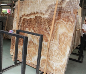 Eskişehir Nuga Onyx Brown Onix Bookmatched Nonopaque Stone