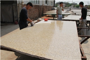 G682 Yellor Granite Shandong Rusty Yellow Rust Granite Slab