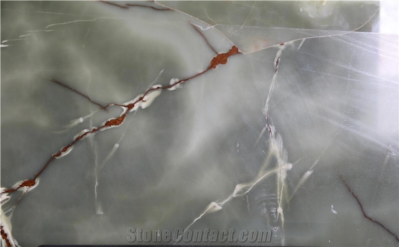 Green Onyx Pakistan Balochistan Onice Verde Scuro Slab