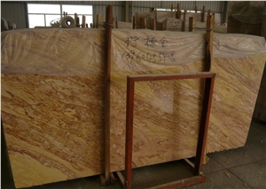 Lemon Gold Marble Yellow Polished Slab Room Decor Tile