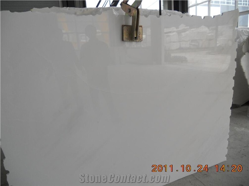 Sichuan White Marble Big Polished Slab For Flooring Tile Use