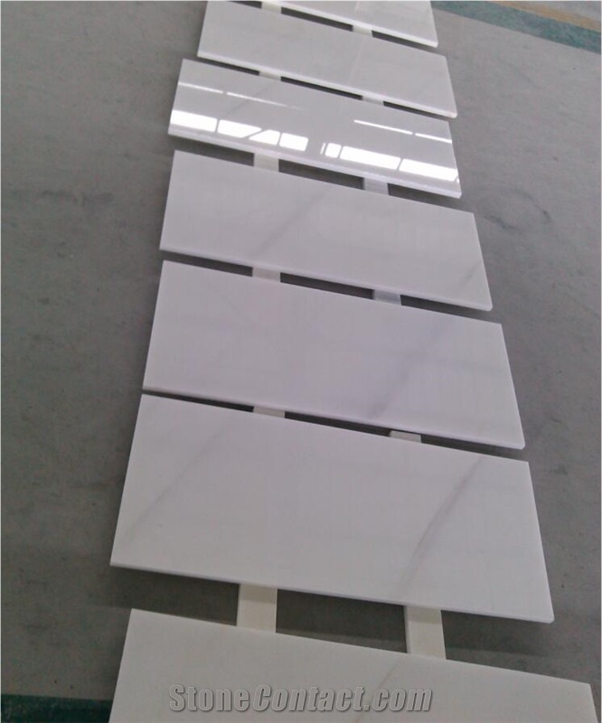 Sichuan White Marble Big Polished Slab For Flooring Tile Use