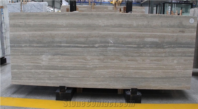 Silver Grey and Blue Travertine,Italy Quarry in China Market, Tile and Slab,Polished Own Quarry and Factory Price with Ce Certificate,Wall Covering and Hotel Use,Wall Stone