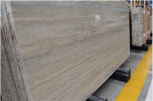 Silver Grey and Blue Travertine,Italy Quarry in China Market, Tile and Slab,Polished Own Quarry and Factory Price with Ce Certificate,Wall Covering and Hotel Use,Wall Stone