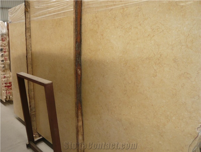 Sunny Beige Marble Royal Yellow Marble Big Polished Slab