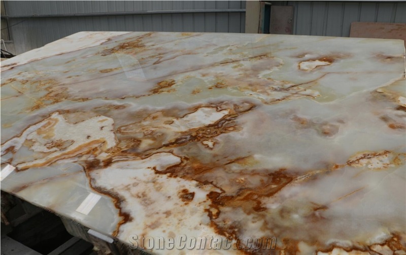 White Afghanistan Onyx Khogiani Onyx Nangarhar Nonopaque