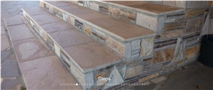 Kardjali Yellow Gneiss Deck Steps