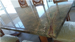Rain Forest Green Marble Table Top