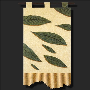 Marble Mosaic Tapestry 151x84 Cm. Thickness: 4-5 mm