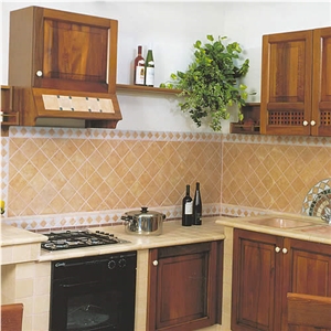 Rosa Perlino, Biancone Asiago Kitchen Countertops, Backsplash