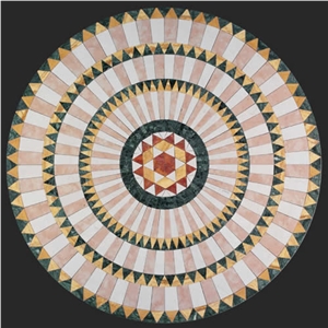 Rosette for Flooring. Diameter 70 Cm, on Fiberglass Mesh
