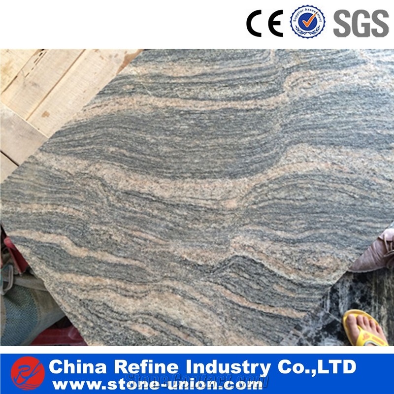 China Juparana Granite Floor Tiles & Slabs,Granite Floor Covering , Grey Granite Wall Paving Stone Pattern