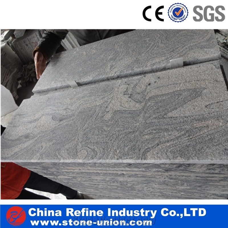China Juparana Granite Floor Tiles & Slabs,Granite Floor Covering , Grey Granite Wall Paving Stone Pattern