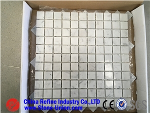 China Square Sunset Red Marble Mosaic