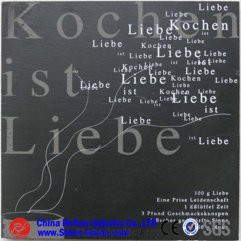 Customized Design Cutting Board,Black Slate Plate,Black Slate Plate,Slate Kitchen Accessories,China Black Slate Cheese Plate