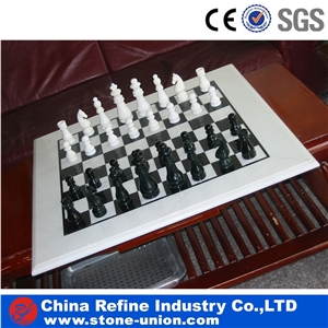 Different Modern Type Granite and Marble Stone Chess Table, Chess Coffee Tables