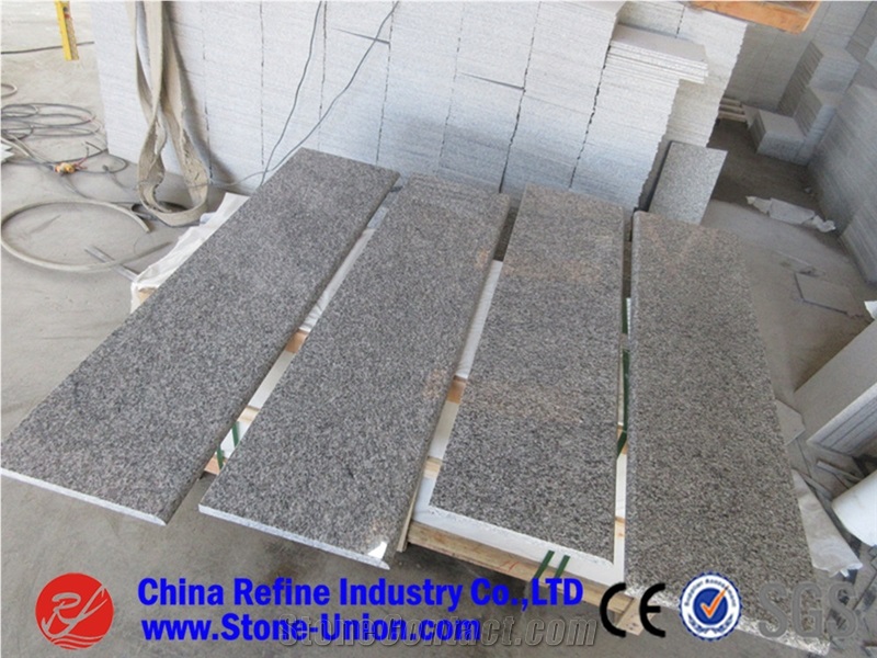 Fujian Light Grey G603 Granite Stair Tile
