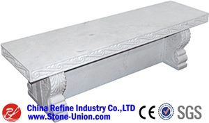 High Polished White Granite Modern China Garden Bench, Outdoor Bench, Park Bench High Polished White Granite Modern China Garden Bench, Outdoor Bench, Park Bench
