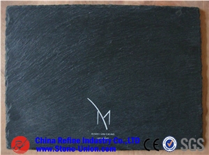 Natural Stone Popular Hot Sale Black Slate Plates, Dishes