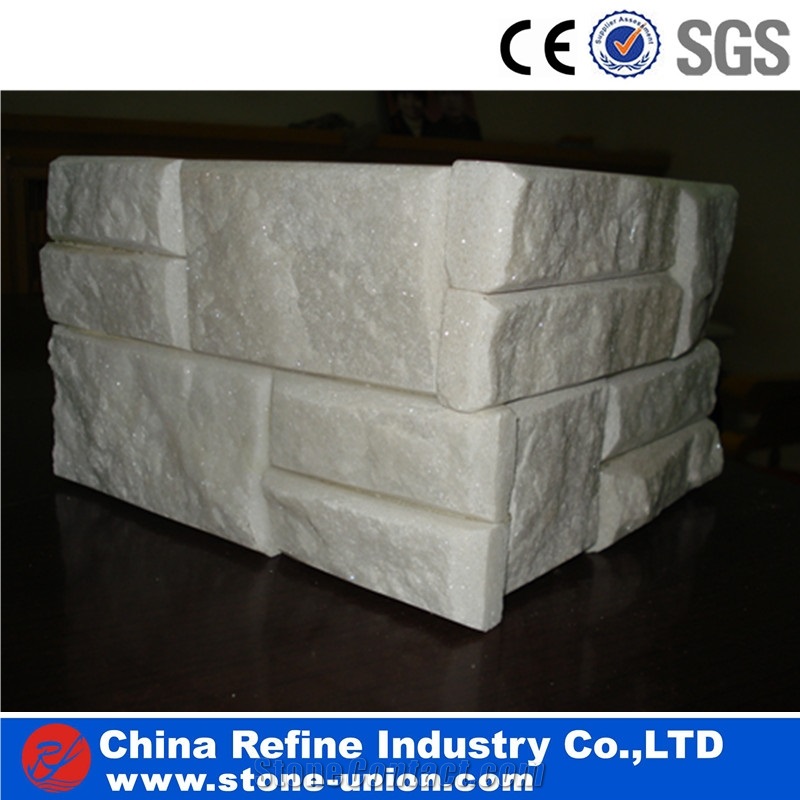 Natural White Quartzite Tile, White Mushroom Stone Tile,White Quartzite Wall Panel and Flooring Covering Mushroomed Stone ,Natural Split or Flamed or Honed Customized Tiles