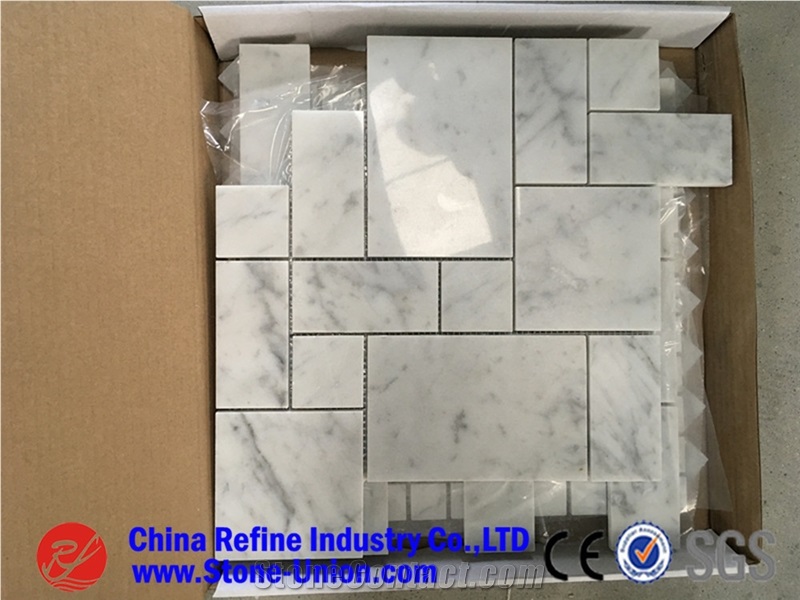 Pink Marble Polish Mosaic Tiles for Wall