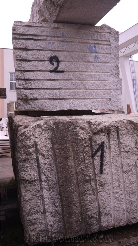 Grigio Sardo and Rosa Sardo Granite Blocks