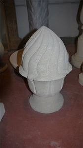 Pinecone in White Pietra Di Vicenza Polished Palladio