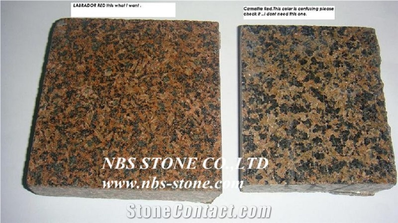 Camellia Red Granite,Polished Tiles& Slabs,Cut to Size for Countertop,Kitchen Tops,Wall Covering,Flooring,Project,Building Material