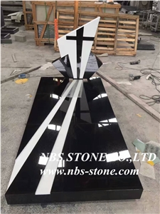 Cross,Angel with Wings,Western Style Monument & Tombstone